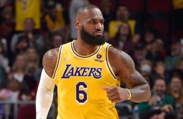 Lebron James at a Lakers Game