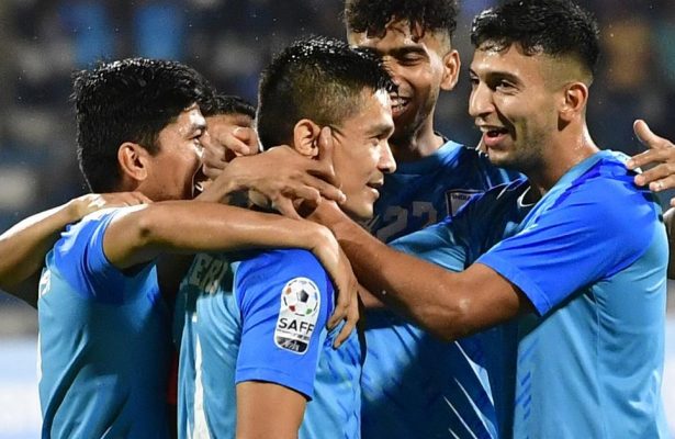 Indian skipper Sunil Chhetri scored in hattrick