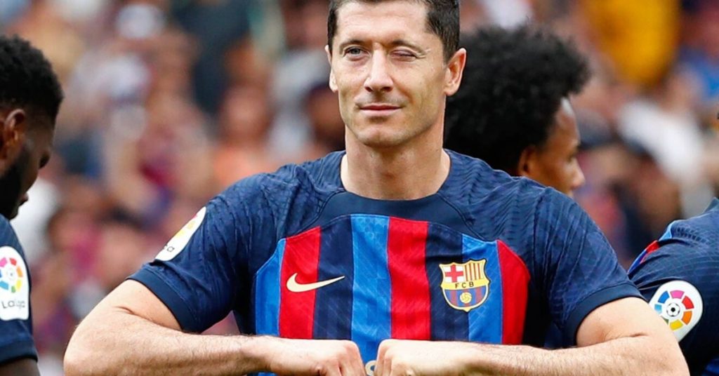 Barcelona Striker Robert Lewandowski